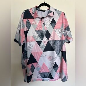 Golf polo. Stretch material, dry fit. Size L